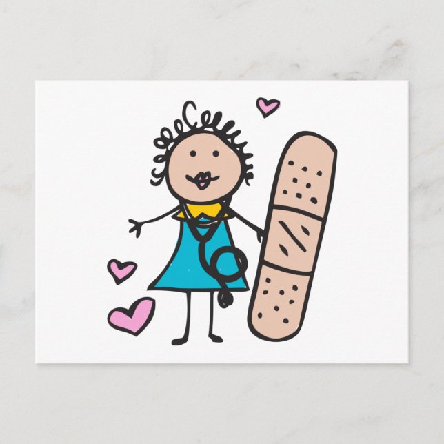 Woman Nurse Postcard (Front)