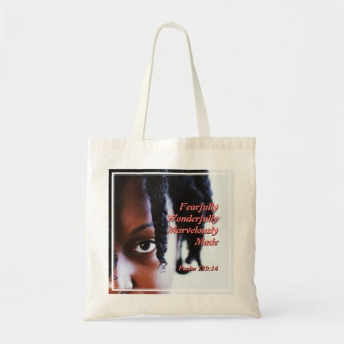 Woman of Color  Christian Bible Verse Tote Bag