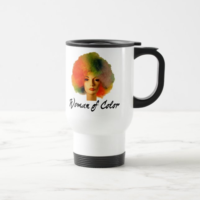 Woman of Color Travel Coffee Mug (Right)