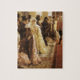 Woman of Fashion by Tissot, Vintage Victorian Art Jigsaw Puzzle