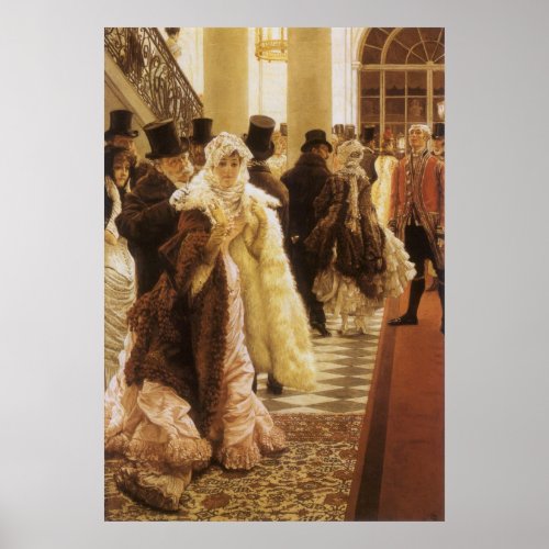 Woman of Fashion by Tissot Vintage Victorian Art Poster