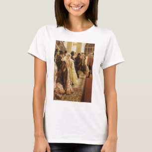 Woman of Fashion by Tissot, Vintage Victorian Art T-Shirt