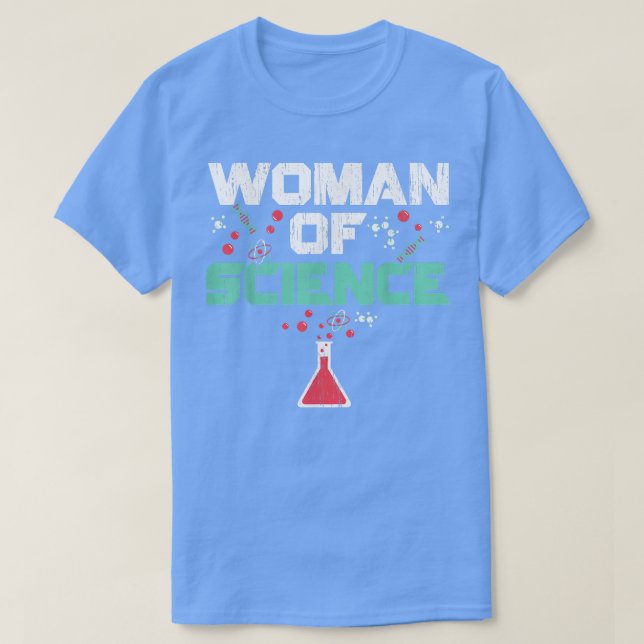 Woman Of Science STEM Squad Biology Major Steminis T-Shirt (Design Front)