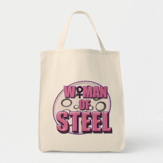 Woman of Steel tote Bag (Front)