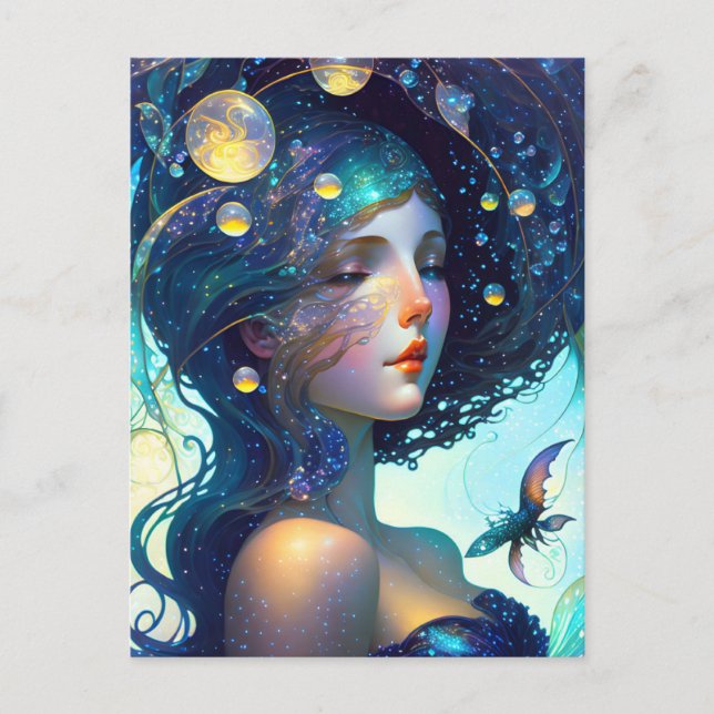 Woman of the Stars Postcard (Front)