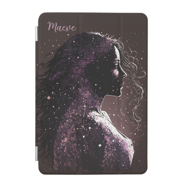Woman of the Stars Purple & Brown iPad Mini Cover (Front)