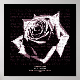 Woman of Valor - Pink Poster