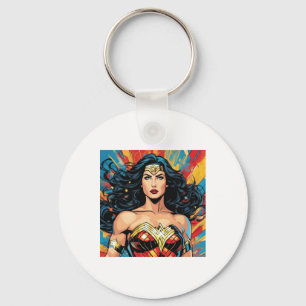 Woman Of Wonder Sticker Keychain