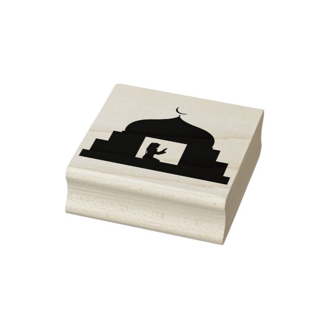woman offering prayers art stamp  (Stamp)