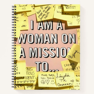 Woman on A Mission, Motivational Notebook