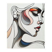 Woman on Canvas – Artistic Feminine Portrait