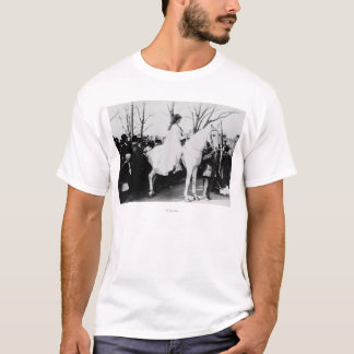 Woman on Horse Woman's Suffrage Parade Photograp T-Shirt
