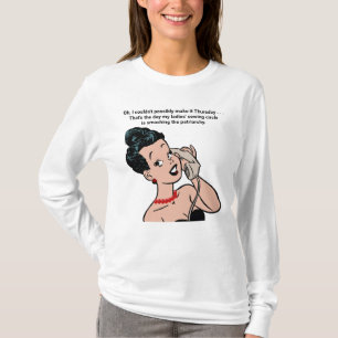 Woman on Telephone Smash the Patriarchy T-Shirt