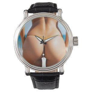 Woman on the beach watch