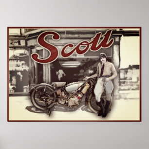 woman one motorcycle poster