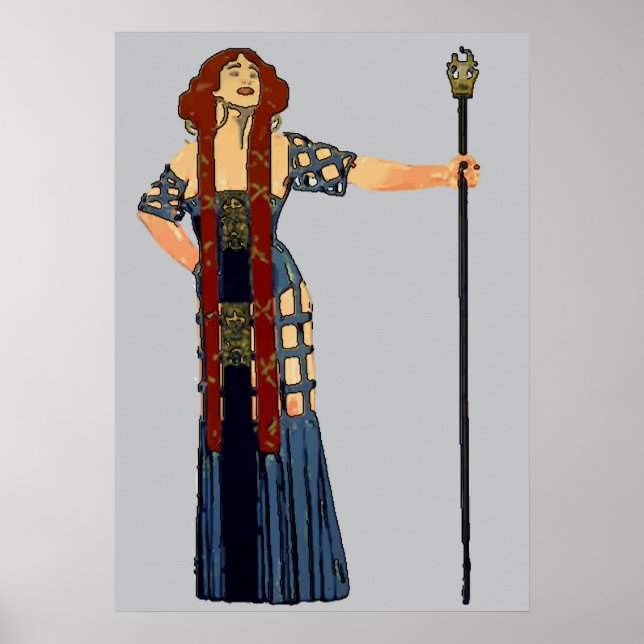 Woman Opera Style Poster (Front)