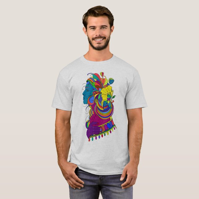 Woman ornaments fashion beauty T-Shirt (Front Full)
