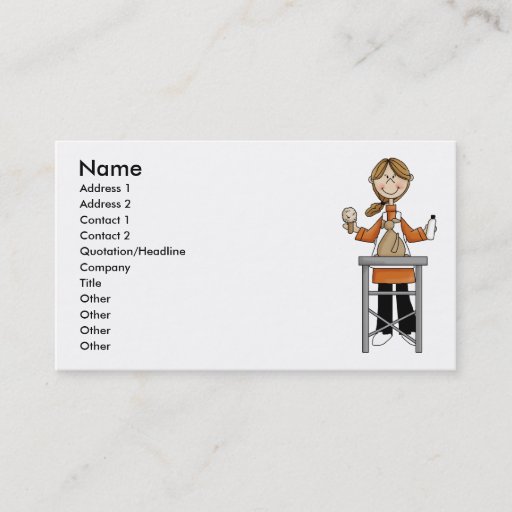 Customizable Woman Pet Groomer Business Card Template
