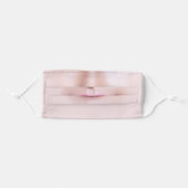 Woman Pink Lips Mouth Cloth Face Mask (Front, Folded)