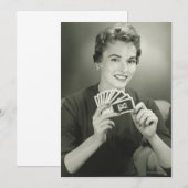 Woman Playing Cards (Front/Back)