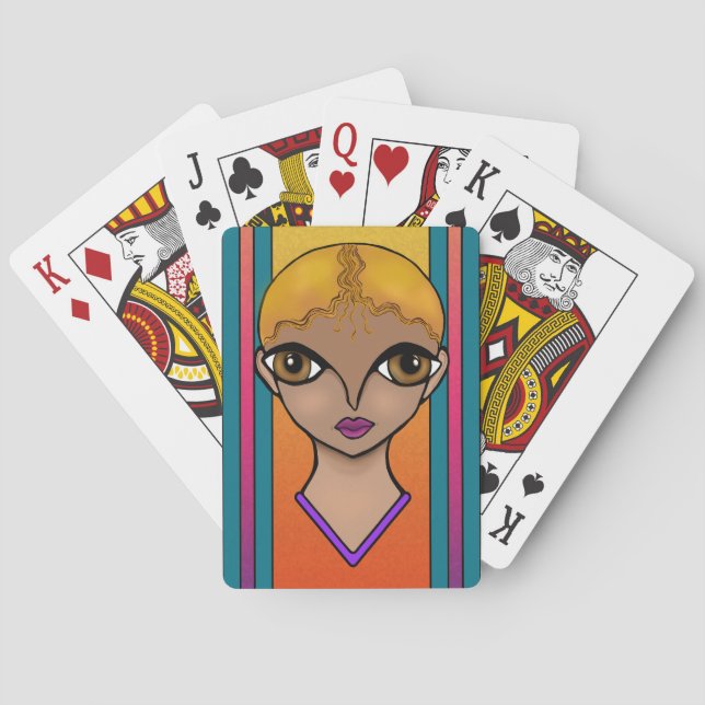 Woman Playing Cards (Back)
