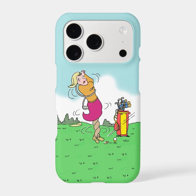 Woman Playing Golf Case-Mate iPhone Case (Back)