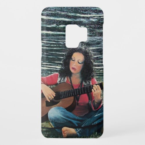 Woman Playing Music With Acoustic Guitar Case_Mate Samsung Galaxy S9 Case