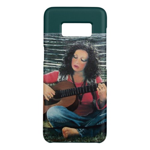 Woman Playing Music With Acoustic Guitar Case_Mate Samsung Galaxy S8 Case
