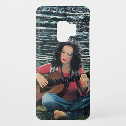 Woman Playing Music With Acoustic Guitar Case-Mate Samsung Galaxy S9 Case