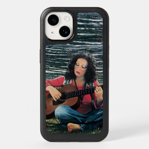 Woman Playing Music With Acoustic Guitar  OtterBox iPhone 14 Case