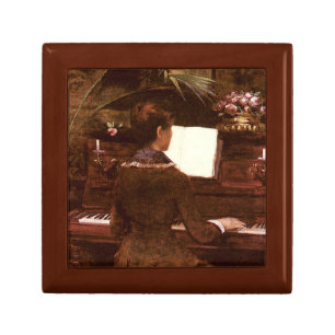 Woman Playing Piano  Gift Box