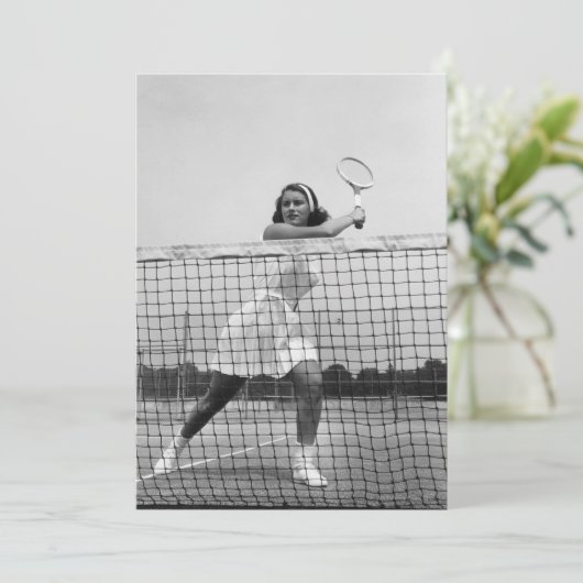 Woman Playing Tennis (Standing Front)