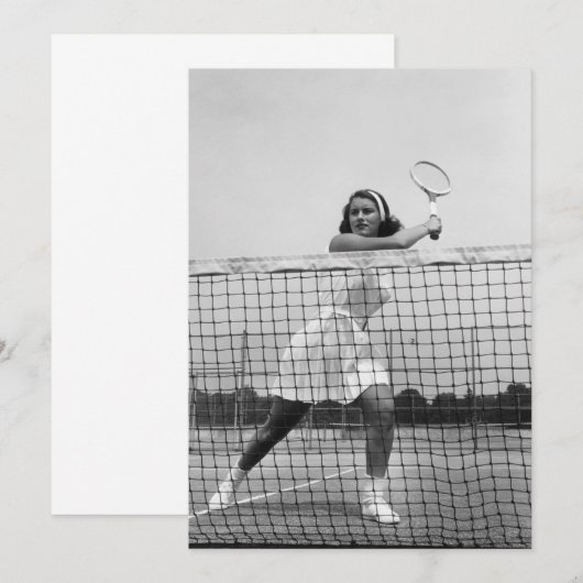 Woman Playing Tennis (Front/Back)