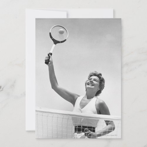 Woman Playing Tennis 2 Personalized Announcements