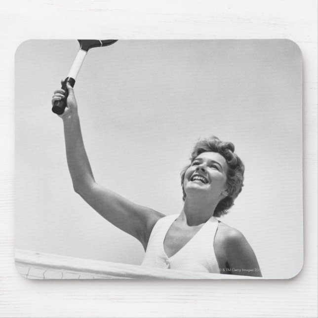 Woman Playing Tennis 2 Mouse Pad (Front)