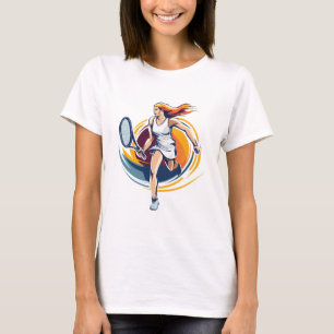 woman playing tennis T-Shirt