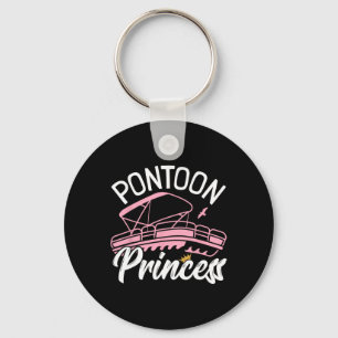 Woman Pontoon Boat Girl I Pontoon Princess Pontoon Keychain