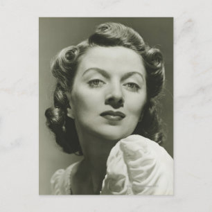 Woman Posing in Studio 2 Postcard