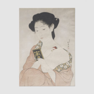 Woman Powdering Her Neck by Hashiguchi Goyo Tissue Paper