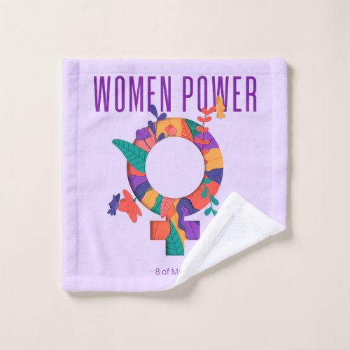 Woman Power 8 of March Wash Cloth