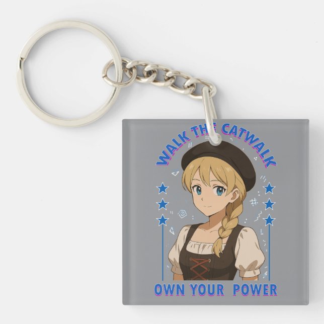 woman power keychain (Front)