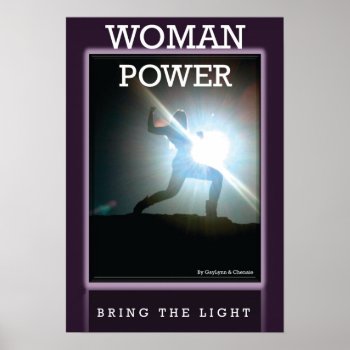 Woman Power Poster by makeitabetterworld at Zazzle