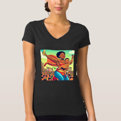 Woman Power Support Organic Design T_Shirt