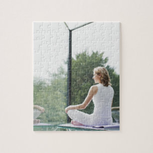 Woman Practicing Yoga Jigsaw Puzzle