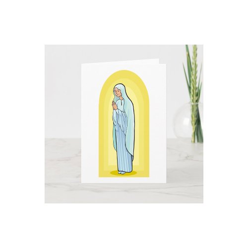 Woman Praying Greeting Cards