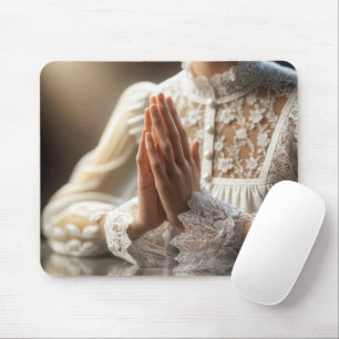 Woman Praying Mouse Pad