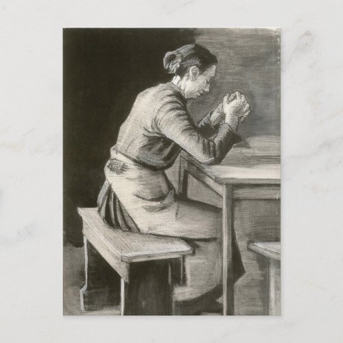 Woman Praying Vincent van Gogh Postcard