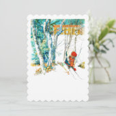 Woman Putting on Her Skis (Standing Front)