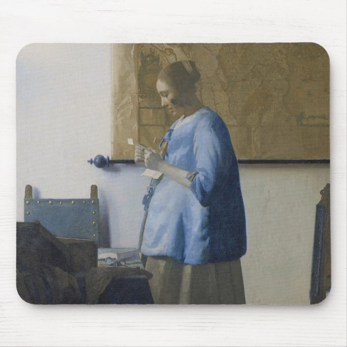 Woman Reading a Letter, c.1662 63 (oil on canvas) Mouse Pad
