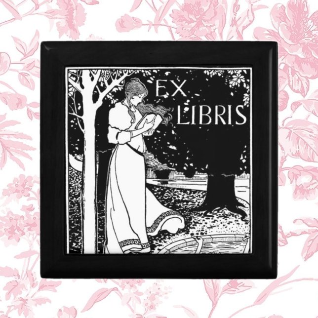Woman Reading Art Nouveau  Gift Box (Creator Uploaded)
